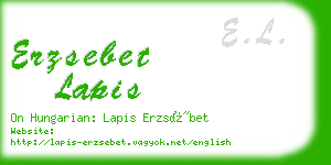 erzsebet lapis business card